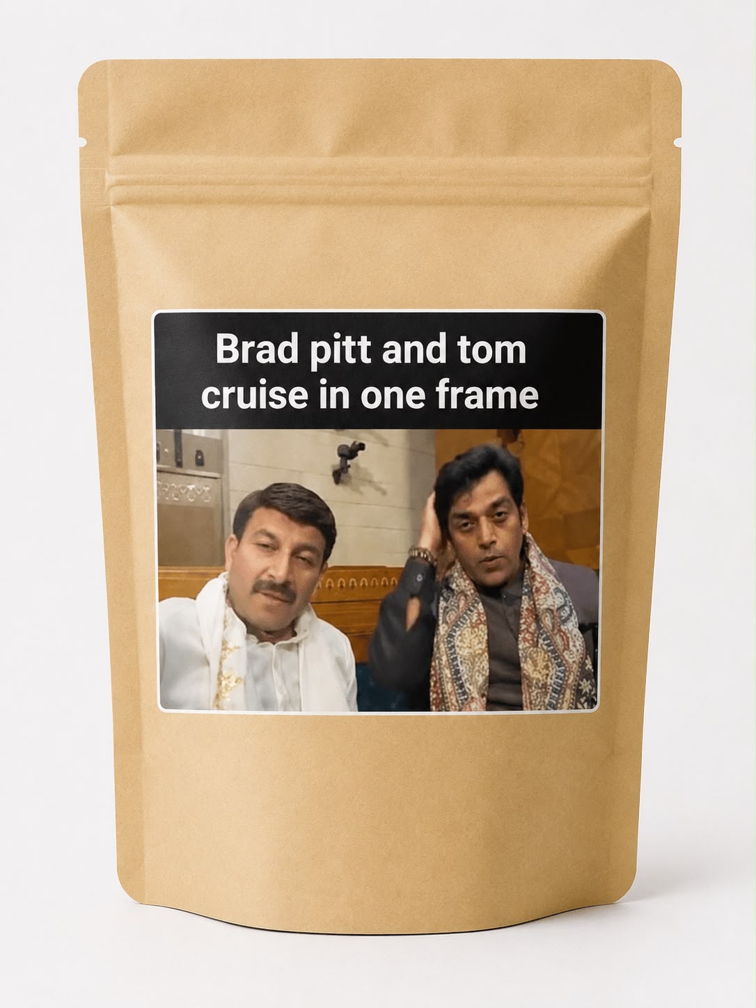 “Brad pitt and tom cruise in one frame”